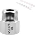 SummerHolz 3/4" NPT Male to M22 x 1.5 Female Adapter, 304 Stainless Steel by Unknown
