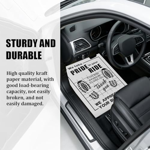 50PCS 16 x 20 Car Paper Floor Mat, Disposable Kraft Paper Vehicle Floor Foot - Image 5