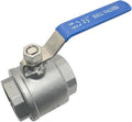 DAN SPEED 2-1/2" NPT Female 316 Stainless Steel Full Port Ball Valve Vinyl by DANSPEEDBALLVALUES