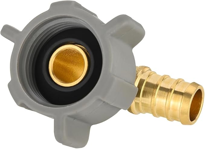 5 PCs EFIELD 1/2" Pex X 7/8 Inch Toilet BC Swivel Female Elbow | Brass Barb - Image 3