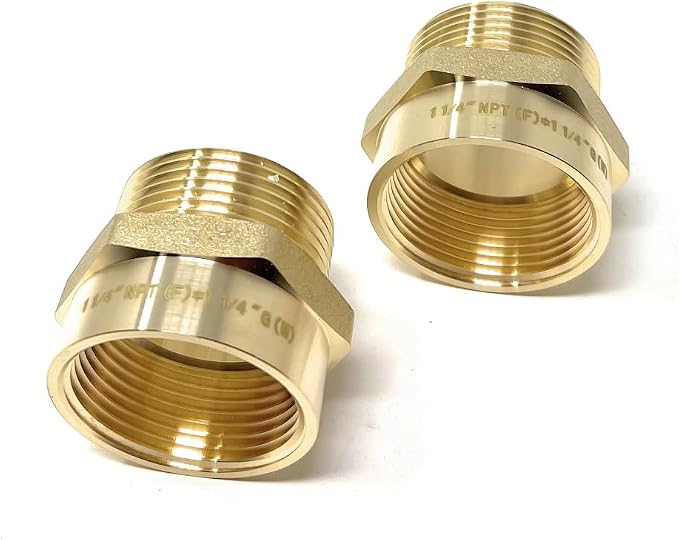 Cascada Lead-Free 1 1/4" G Thread Male to NPT Female Adapter | G Thread Male to by CascadaShowers