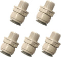 Acetal Copolymer Male 3/8" to 1/2" OD Tube Fitting, male adapter push to connect by YZMSZ