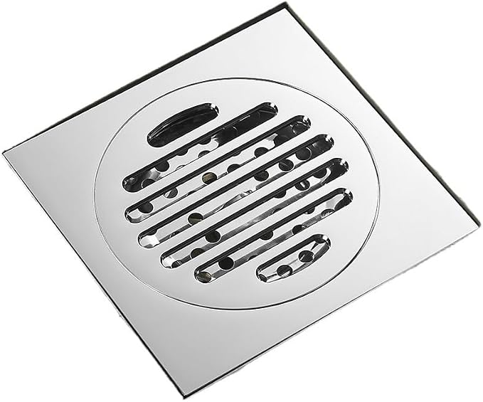1pc Silver Square Floor Drain 10 * 10cm by Unknown