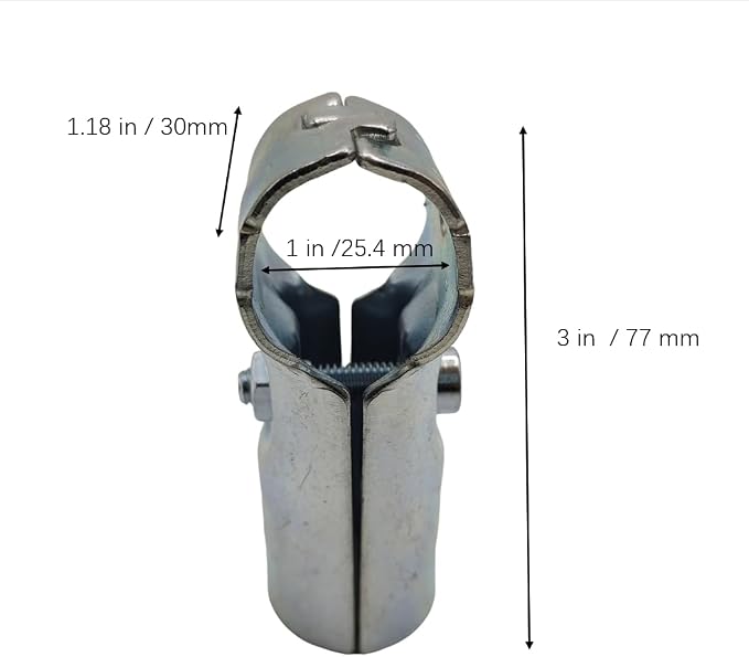 6 Pcs T Clamps Pipe Connector, End Rail T Clamp, Metal Clamp Fittings, - Image 2