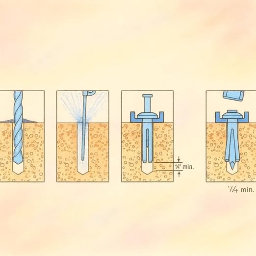 SANTIE 1/4 in. x 1 in. Hammer-Set Nail Drive Concrete Anchors - Image 6