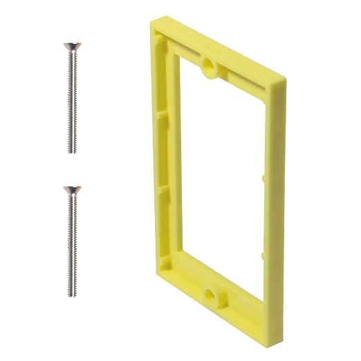 MAKERELE 1 Gang Electrical Outlet Box Extender, 1/4 Inch Yellow, 1 Pack | by MAKERELE