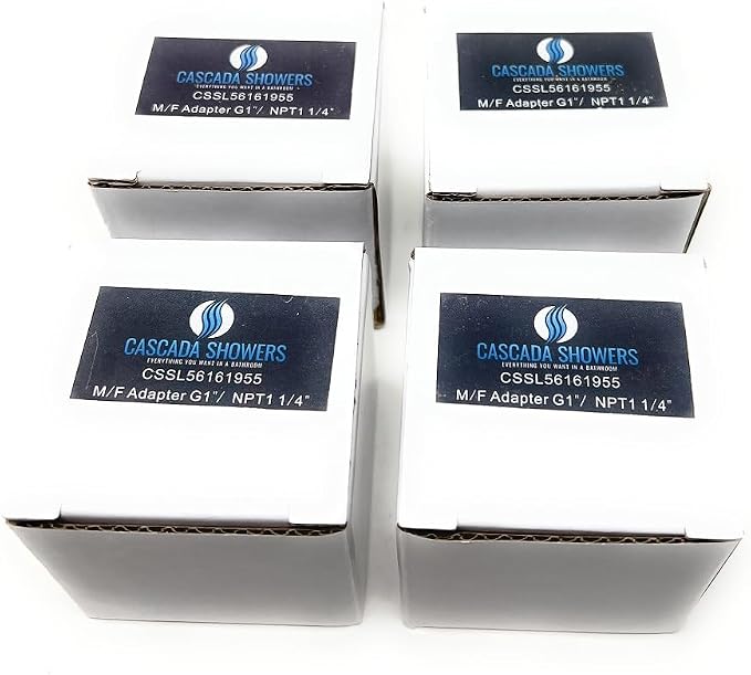 Cascada Lead-Free 1" G Thread Male to 1 1/4" NPT Female Adapter | G Thread Male - Image 3