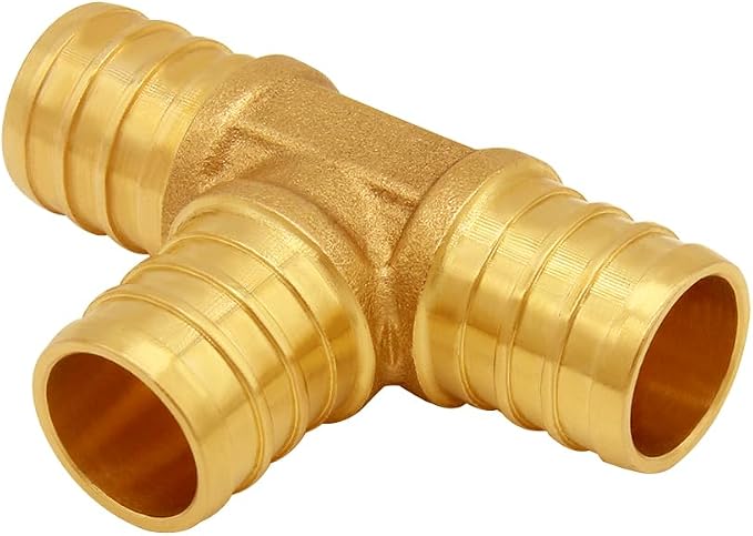 Uenede Brass 3/4 Inch PEX Coupling Crimp Pipe Tube Fitting Kit - Image 7