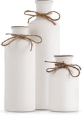 White Ceramic Vase Set by QIANLING