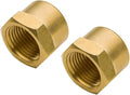 Brass Pipe Fitting Cap 3/8" NPT Female Hex Head 1200psi High Pressure by Legines