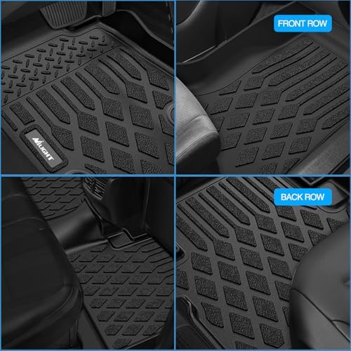 Nilight TPE Floor Mats for Ford F-150 F150 SuperCrew Cab Bench Seat - Image 7