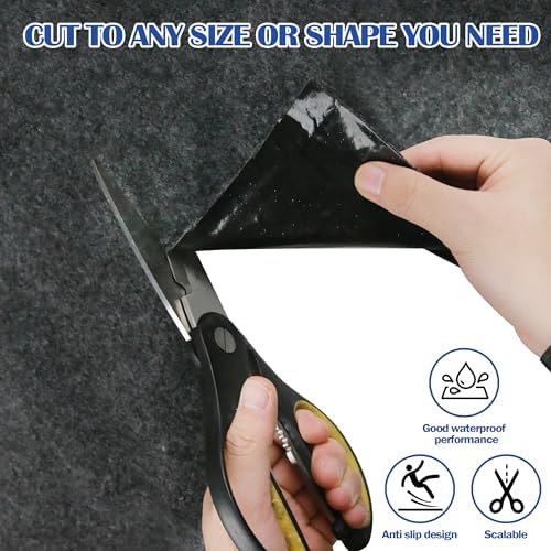 Ogrmar 8.2x10.2 FT Outdoor Storage Shed Mat Waterproof Tent Floor Mat Gray - Image 2