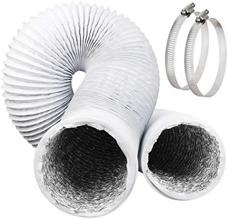 Omont Dryer Vent Hose 4 Inch 10FT Flexible Dryer Ducting Tube Air Duct Aluminum by Omont