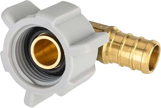 EFIELD 1/2" Pex x 1/2" Female NPT Swivel Elbow | Brass Barb Crimp Fittings - Image 7