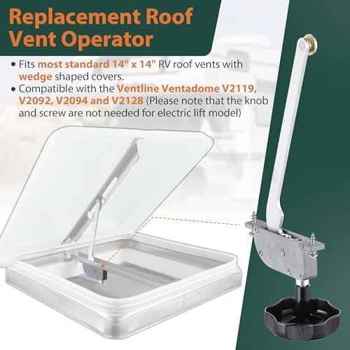 1 Pack RV Roof Vent Operator Assembly - Image 3