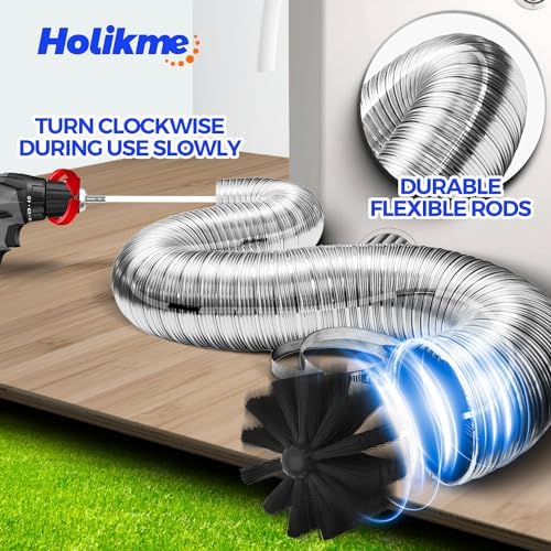 Holikme 60Ft Dryer Vent Cleaner Kit - Image 2