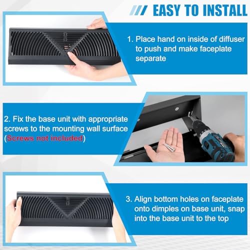 Yaocom 10 Pack Baseboard Register Vent 18 Inch Air Vent Covers - Image 4