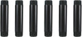 6 Pack 1/2" × 4" Pre-Cut Black Metal Pipe, Industrial Steel Fits Standard Half by GeilSpace