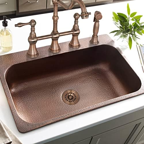 Akicon Kitchen Sink Antique Copper Finish Garbage Disposal Flange Stopper - Image 2