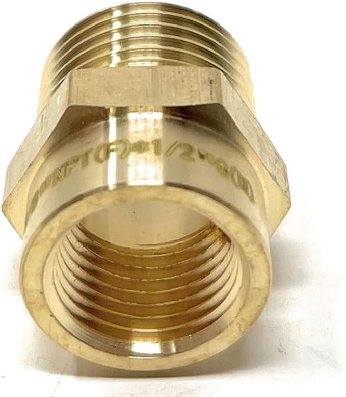 Cascada Lead-Free Brass Adapter, G Thread British BSPP Male to NPT Female | - Image 8