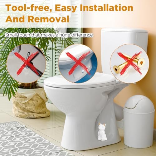FillTouch Toilet Bolt Covers, Decorative Ceramic Caps - Image 7