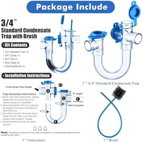 1 Pack 3/4 Inch Standard Condensate Trap - Image 6