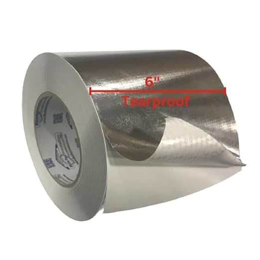 BlueTex Insulationㅤ HVAC Aluminum Foil Tape 6 inch x 150 ft, Tear-Proof Woven by BlueTexInsulation