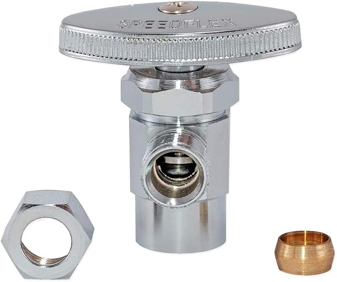 Eastman 3/8 Inch OD x 1/2 Inch Nom. Sweat Multi-Turn Brass Sweat Inlet Angle - Image 2
