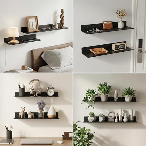 Z metnal Bathroom Shelf, Floating Shelves, Metal Display Wall Shelf, Wall - Image 6