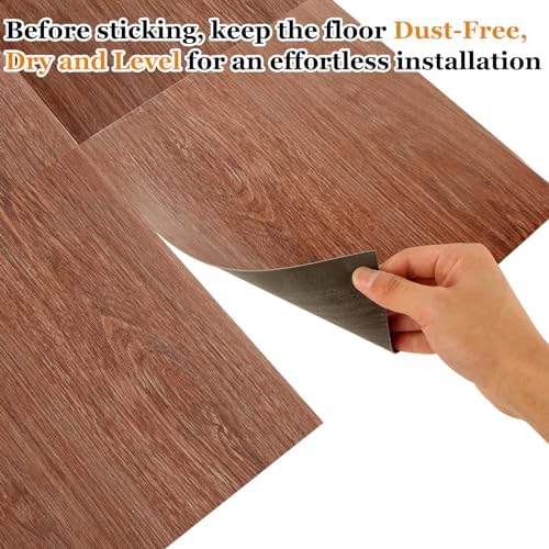 AKOLAFE 40 Sheet Vinyl Flooring 12” x 12” Peel and Stick Floor Tile Waterproof - Image 5