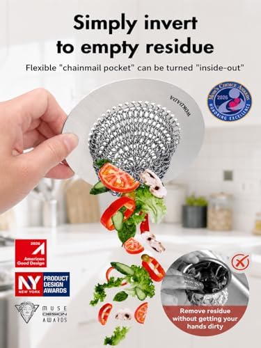 2 Pack Reversible Kitchen Sink Drain Strainer, Anti-Clog Flat Edge Design - Image 2