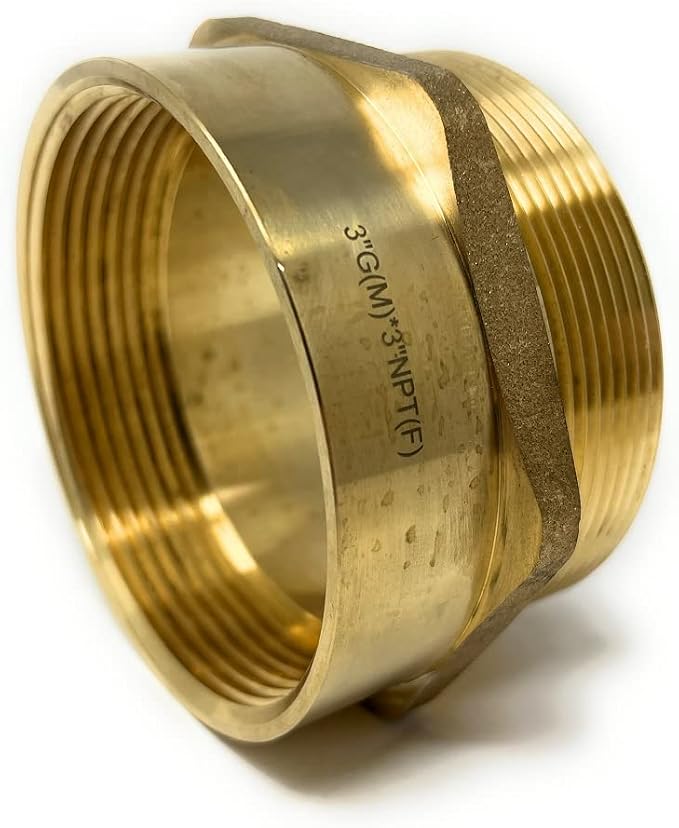 Cascada Lead-Free Brass Adapter, G Thread British BSPP Male to NPT Female |) - Image 7