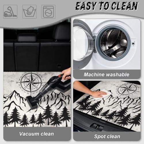ELEQIN Car Cargo Liner Non Slip Backing Cargo Mat Rear Trunk Liner Mountain - Image 5
