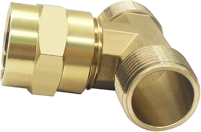Joywayus 3/4 Inch NPT Brass Pipe Fitting Barstock Tee 3 Way 3/4" NPT Male x - Image 6