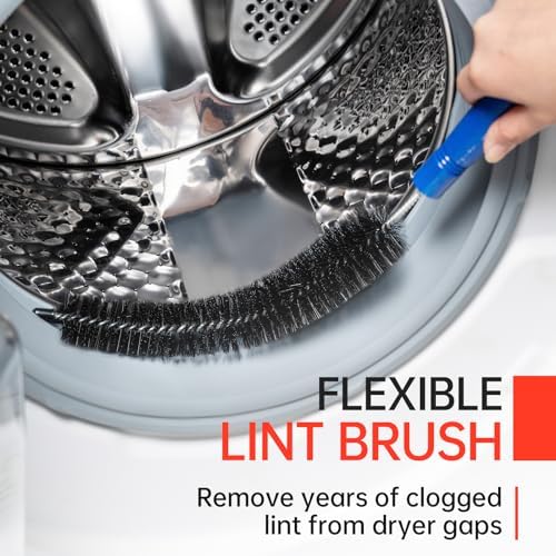 BLuesea Dryer Vent Cleaner Kit, 15-Piece Ultimate Dryer Cleaning Kit Include 30 - Image 5