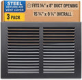 Fits 14x8 Duct Opening | Steel Return Air Grille by Handua | Vent Cover Grill by Handua