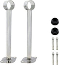 Ceiling-Mount Bracket Wardrobe Pipe Bracket Rod Lever Support Holder Fit 32 to by Home