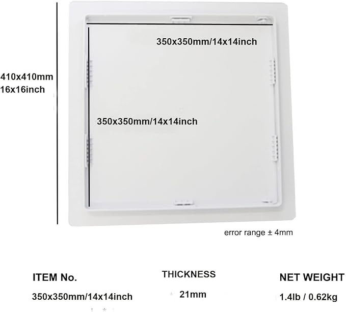 Plastic Access Panel Air Conditioning System ABS Ceiling Vent Maintenance - Image 2