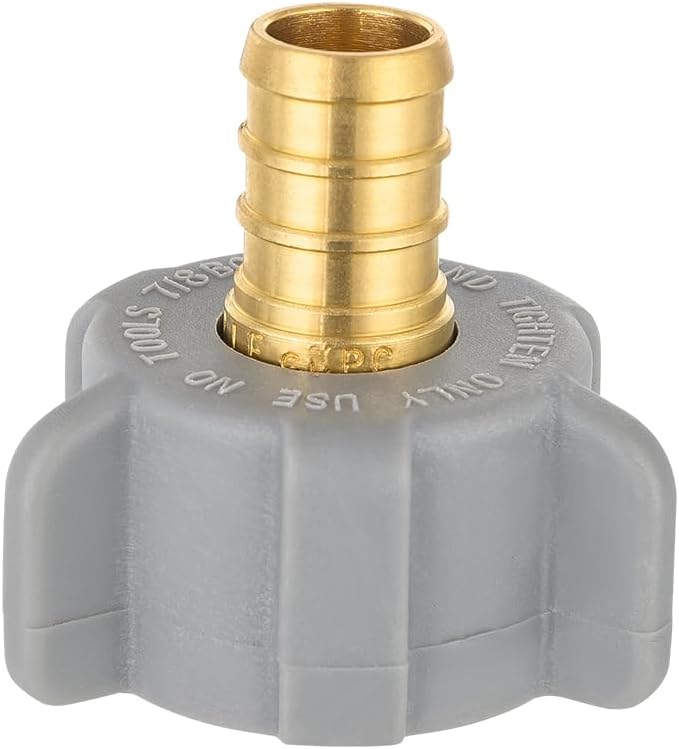 1PC EFIELD 1/2" Pex X 7/8"Toilet BC Swivel Straight Adapter | Brass Plumbing - Image 5