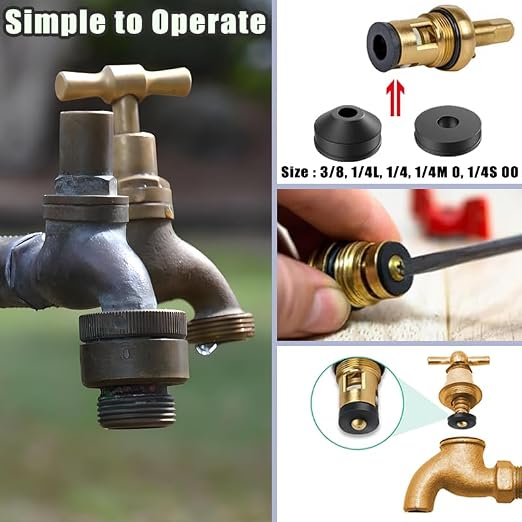 116PCS Outdoor Faucet Repair kit Water Hose Gasket Rings Faucet Washer Kit - Image 5