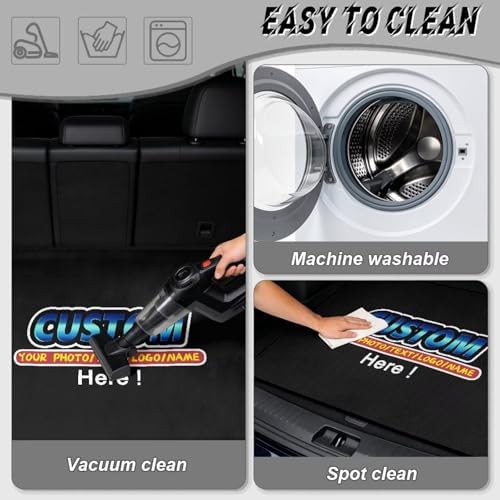 ELEQIN Custom Personalized Car Trunk Mat, Add Your Own Photo Non Slip Backing - Image 5