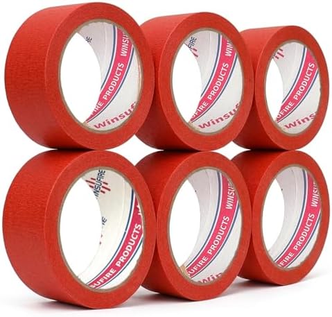 Red Masking Tape, Colored Painters Tape - Image 2