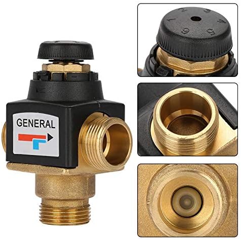 Thermostatic Mixing Valve for Solar Water Heater 3 Way DN20 Male Thread Brass - Image 4