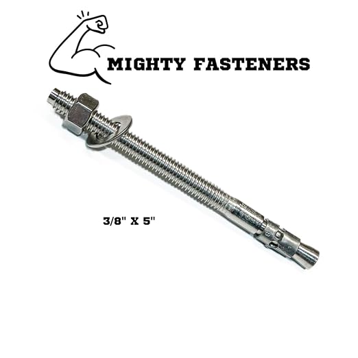 Mighty Fasteners Wedge Anchors – Heavy-Duty 304 Stainless Steel Expansion Bolts - Image 2
