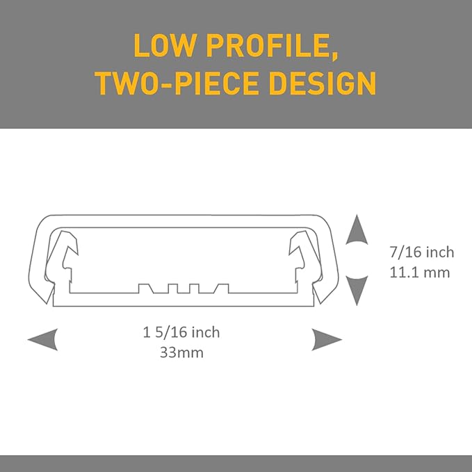 Wiremold Plastic Nonmetallic Raceway, Extending Power, On-Wall Flat Elbow - Image 3