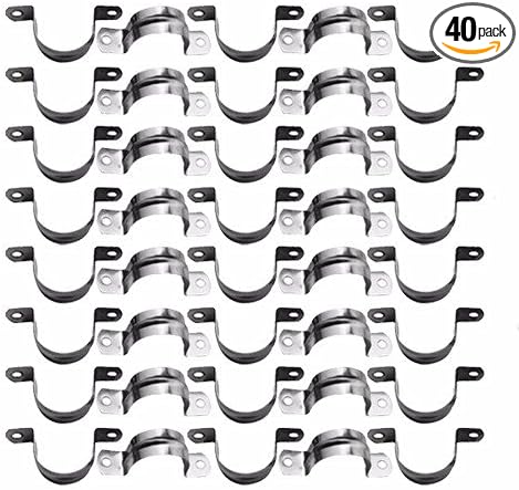Wideskall® 1" inch Heavy Duty Pipe Tube Conduit Steel Hanger U Strap Clamps by Wideskall