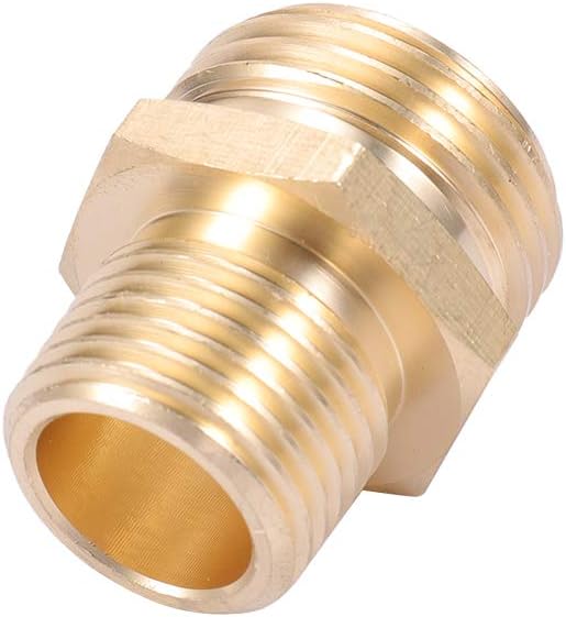 3/4”GHT Male x 1/2”NPT Male Connector, Brass Garden Hose Adapter, Brass Garden - Image 4