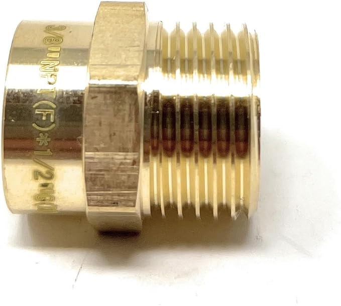Cascada Lead-Free Brass Adapter, G Thread British BSPP Male to NPT Female) - Image 8