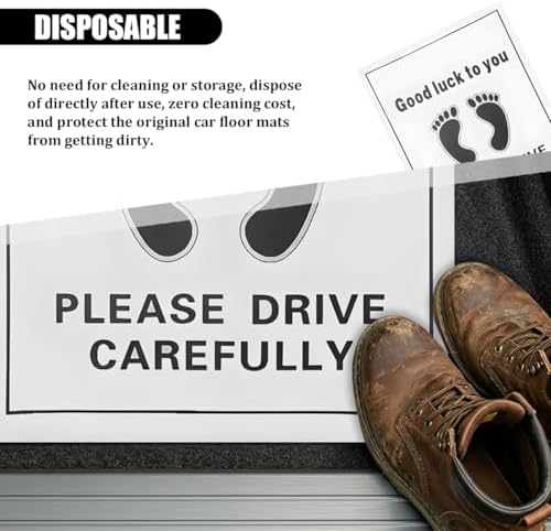50PCS 16 x 20 Car Paper Floor Mat, Disposable Kraft Paper Vehicle Floor Foot - Image 6