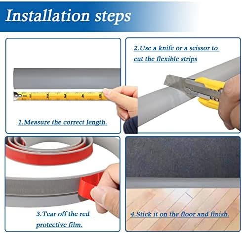 FONUNO Carpet Transition Strip Self Adhesive Floor Transition Strip - Image 6